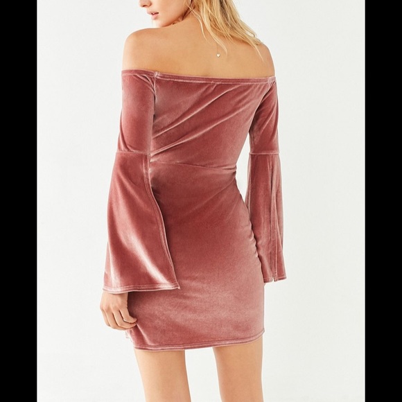Urban Outfitters Pink Velvet Dress - Picture 4 of 8
